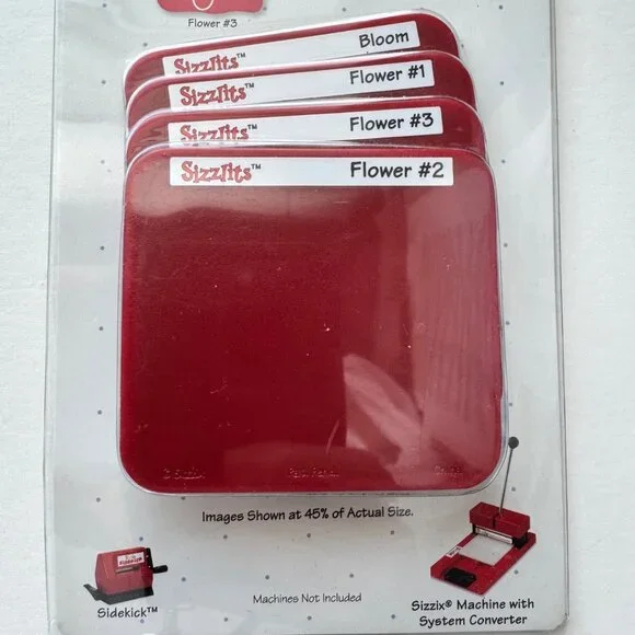 3 Sizzix Sizzlits Christmas Snow Flower 4 Pack Dies  9620 9701 9626 Scrapbooking - Picture 7 of 14